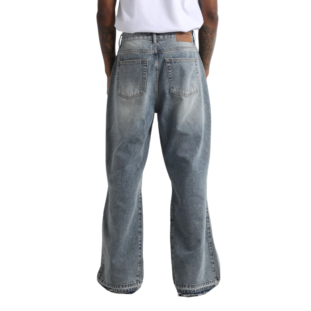 【預購】Shaka Wear Squabble Distressed Denim 水洗做舊牛仔褲