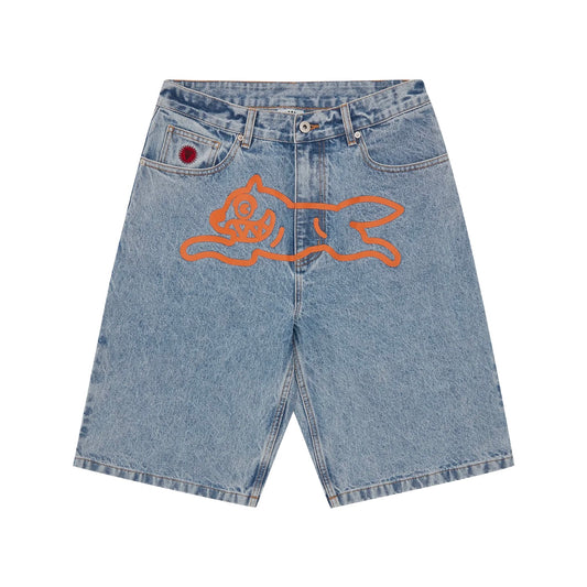 【預購】BBC ICECREAM RUNNING DOG DENIM SHORTS橘色飛狗 牛仔短褲