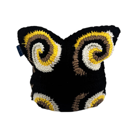 【預購】Arkyve Desert Spiral Croched Cat Hat 針織帽 黑黃