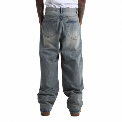 【預購】Shaka Wear Twisted Baggy Jeans 水洗微喇牛仔褲